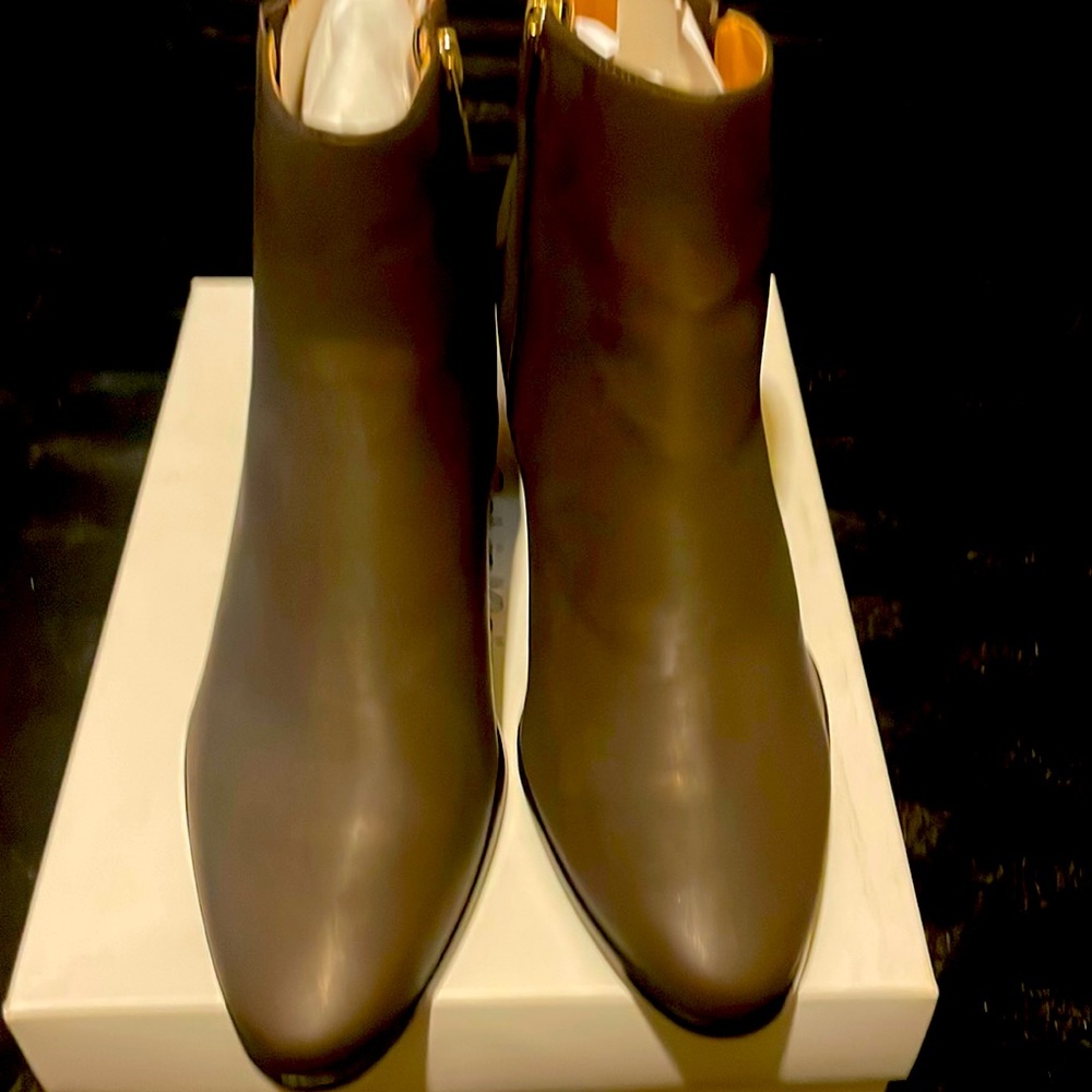 Calvin Klein Brown with Gold Accents Size 11 Bootie NEW with Box!